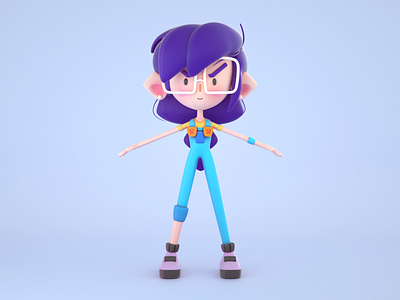 3D Character - Makata The AR Girl 3d avatar avatar design avatars c4d character cinema4d human modeling octane perso