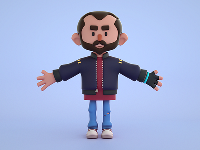 3D Character - Makata The 3D Guy 3d avatar avatar design branding character design human octane octanerender personnage