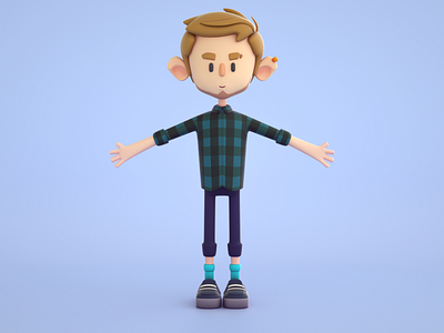 3D Character - Makata The Motion Guy 3d 3dcharacter avatar avatar design character design human octane octanerender ui
