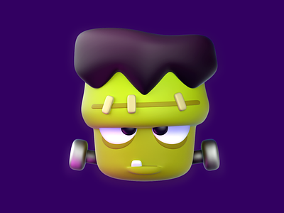 Frankenstein - Zenly 3d avatar character design frankenstein halloween octane octanerender