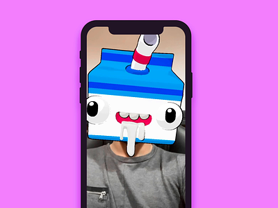 Snapchat AR Filter - Milk Box art box makata milk snapchat snapchat filter studio
