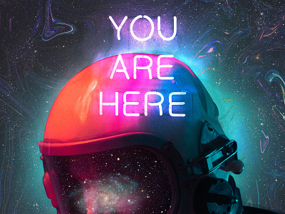 Supernaut astronaut collage digital collage neon psychedelic stars surrealism unsplash