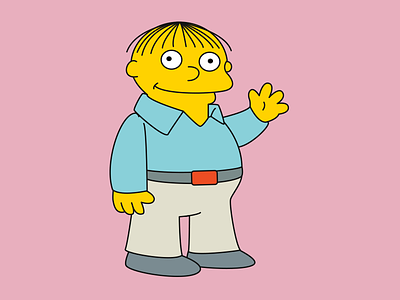 That's where I saw the leprechaun. He told me to burn things. illustration ralph wiggum the simpsons