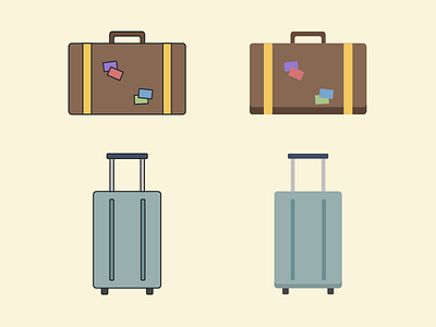 Travel Icons: Suitcases WIP icon illustration suitcase travel