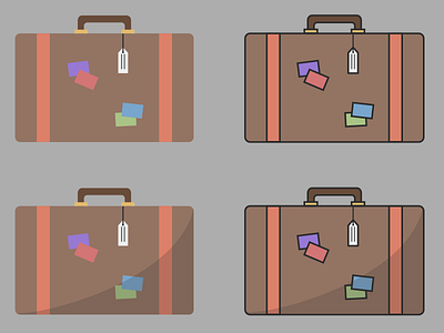 Suitcase painting by Lienke Raben on Dribbble