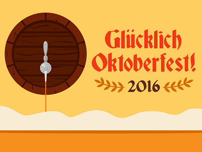 Oktoberfest 2016 beer germany illustration keg oktoberfest wood