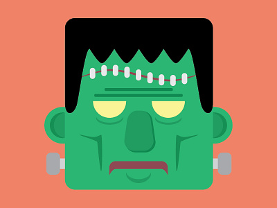 Frankenstein's Monster frakenstein halloween illustration monster vectober