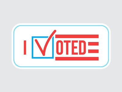 I Voted check mark election flag i voted usa vote