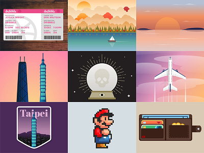 Best Nine of 2016 badge best nine illustration pixel