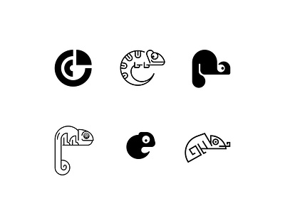 My Chameleons design icon icon set icons line logo vector