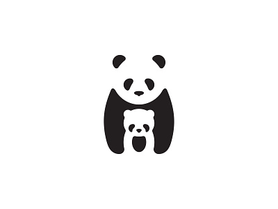 Panda design flat icon icon set icons illustration logo minimal vector