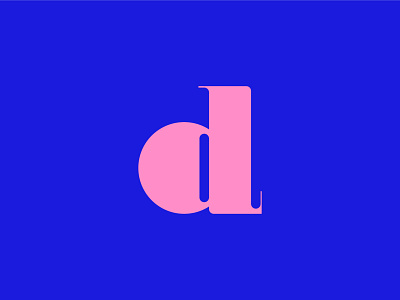 Letter d design flat icon icons line logo minimal typography