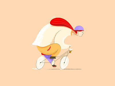 BICYCLE DRIVER illustration