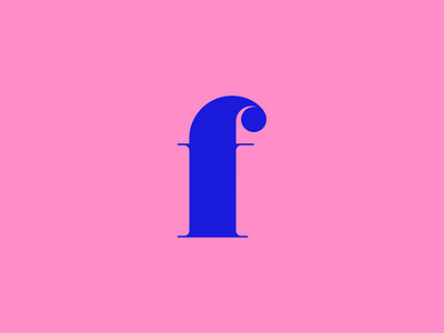 Letter f blue design icon icon set icons lettering line logo minimal typography