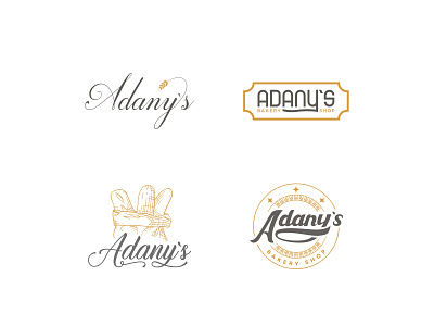 Bakery Shop Logo Options branding graphic design icon logo typo typography