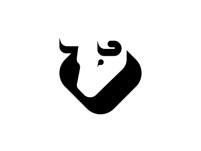 bull bull graphic design icon logo