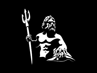Poseidon statue design icon icon set icons logo poseidon statue statue vector