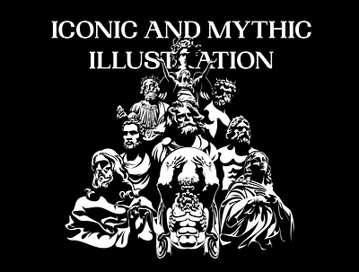 ICONIC AND MYTHIC ILLUSTRATION design icon icons illustration line logo vector