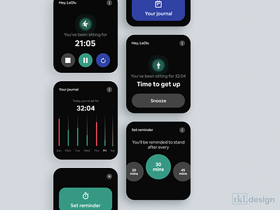 Geeetup 😝 - Watch App Design activity app apple apple watch fitness fitness app fitness center iwatch sport sports design stand standup ui ux watch watch app watch ui watchface