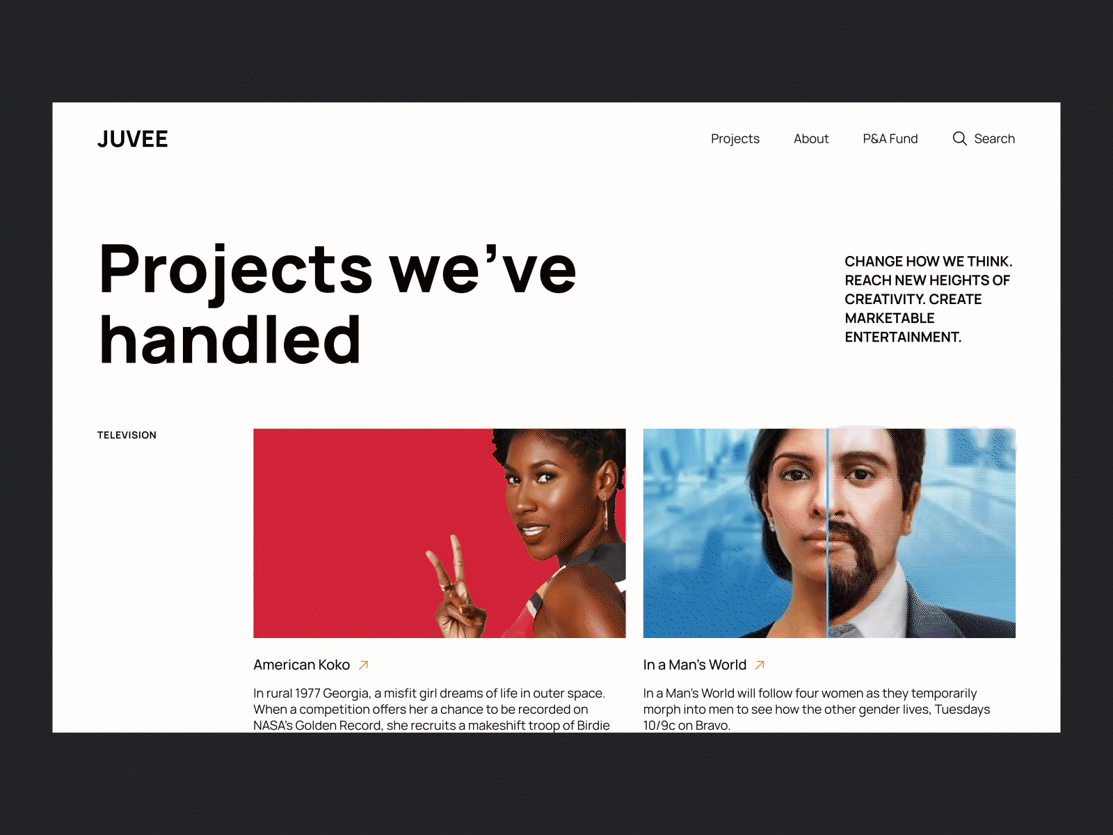 Juvee Productions Projects X Funding Pages — RDSN 001