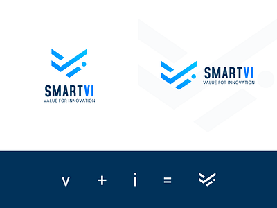 SmartVi brand design branding desgin i logo illustrator innovation logo logotype mark monogram v i logo v logo