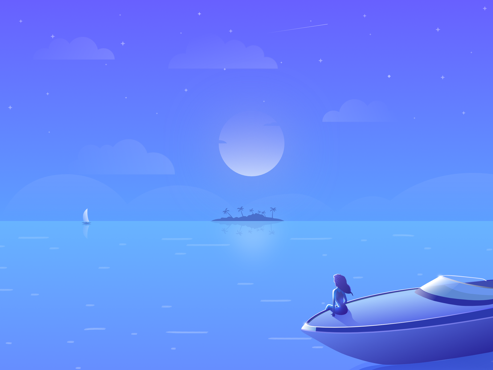 Tropical Night by Ismath on Dribbble