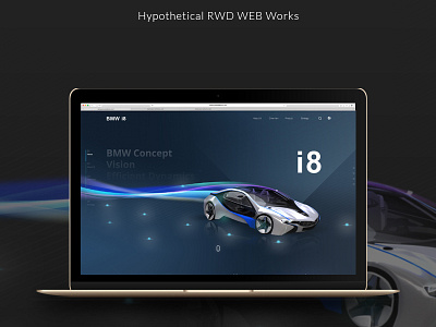 BMW I8 Hypothetical proposal car design digital ui ux visualdesign web webdesign