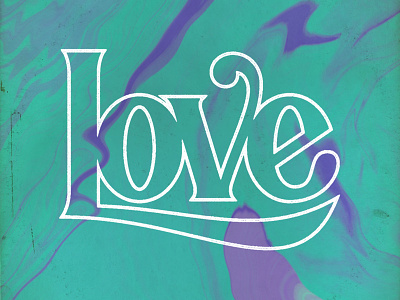 Love lettering type typography