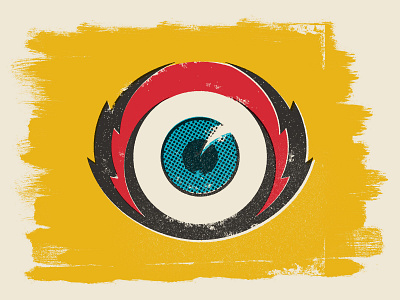 Eyeball Thing distressed eye eyeball illustration