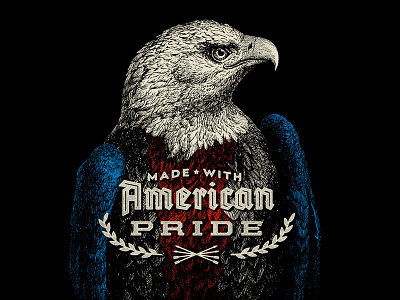 Made With American Pride america arrows eagle olive branch pride vintage