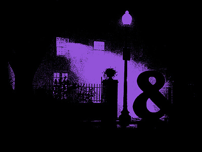 Monsters of Type — Exorcist ampersand horror meetup purple type typography