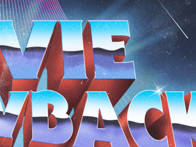 It's a secret 80s shiny type typography