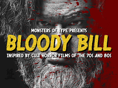Bloody Bill Font 80s font horror type typography