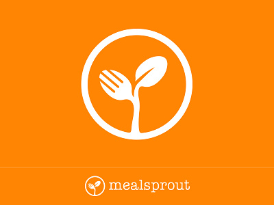 Mealsprout Logo food app food discovery logo mealsprout