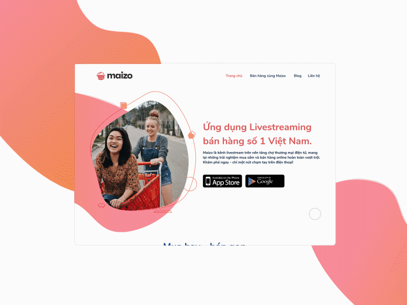 Maizo Landing @design ui ux web