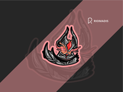 Nightmare esport logo barbarian black branding dark design flatdesign icon illustration illustrator logo mascot mascot logo mascotdesign vector