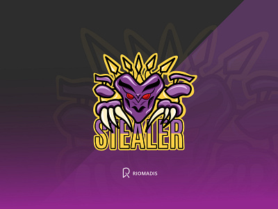 Stealer esport logo black branding cartoon dark design flatdesign illustration illustrator logo mascot mascot logo vector