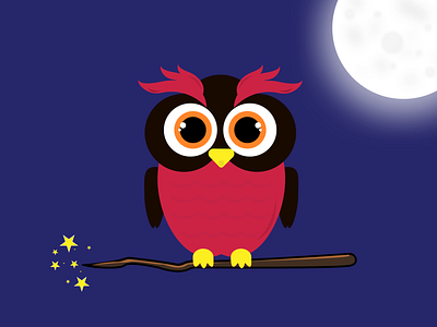 Hedwig animal art bird bird logo branding design graphic design harry potter hedwig icon illustration illustrative logo logo design new night owl owl popular typography vector