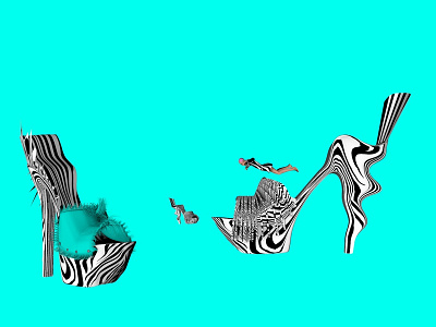 Swimming 3d 3dfilms animation fab design fashion fashion design illustration shoes design