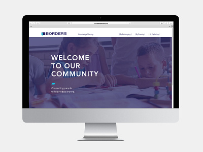 Borders visual identity visual thinking website design