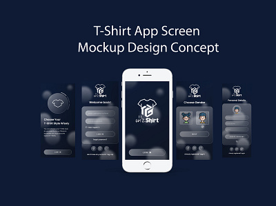 T-Shirt App Design adobe photoshop adobe xd app branding design illustration logo typography ui