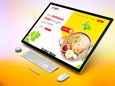 Foody Website UI Concept graphic design ui uidesign ux design