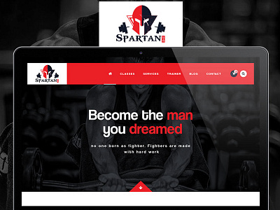 Spartan GYM Landing Page Design gym