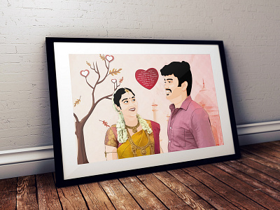 Vector Couple Art adobe art artwork couplegoals design dribbble illustration love sketch vector