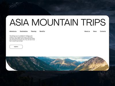 Asia Trips 01 2022 adventures air asia black branding explorer mountain trips ui white
