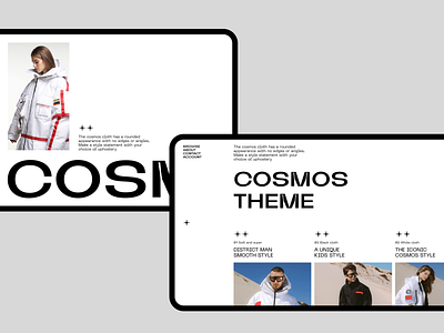 COSMOS THEME 2022 black branding cosmos cosmos style design neue machina theme ui white