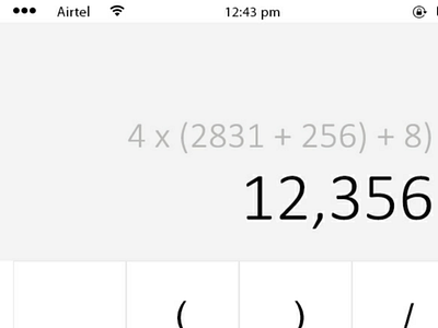 Mobile Calculater uiux designer userinterface