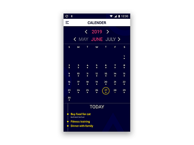 Calendar calender ui ux design