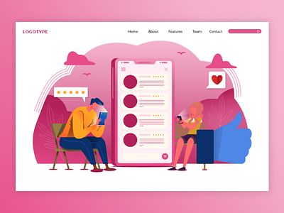 HomePage color minimal ui ux designer