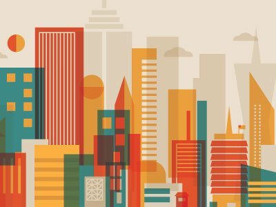 Buildings dribbble